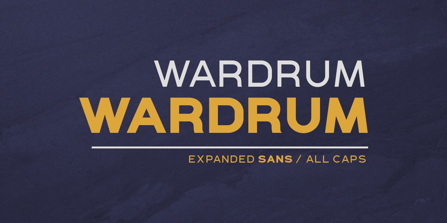 Przykład czcionki Wardrum